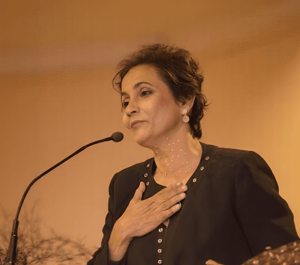 Romayne Diasz addressing a Toastmaster gathering as the humble found of Careers with Romayne